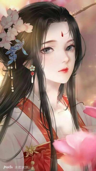 最新古风无脸画，探寻自然秘境，心灵平静之旅