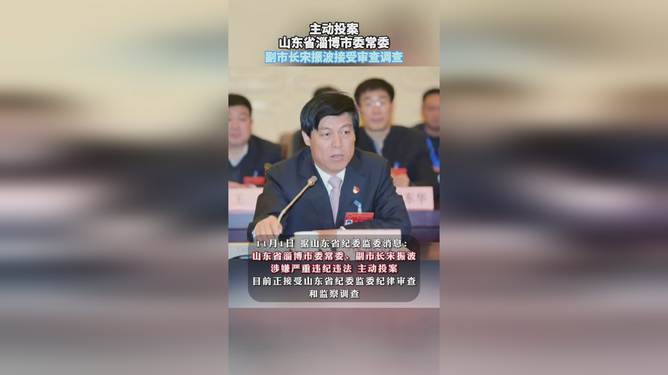 山东淄博副市长宋振波主动投案，真相深度解析与热点热议